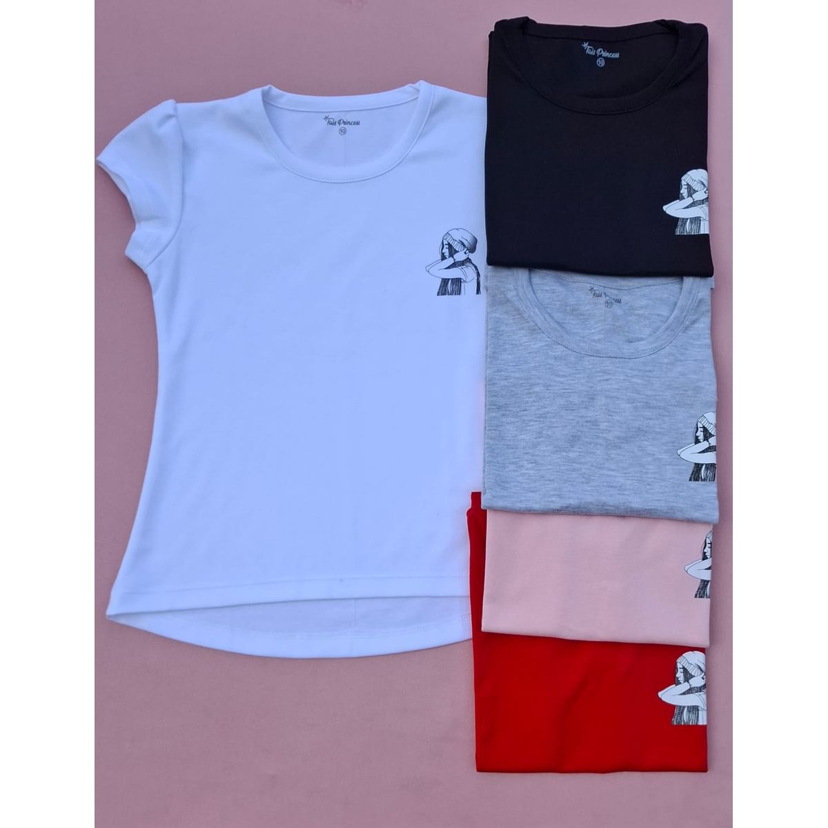 TAIS PRINCESS - Polo niñas100% algodón pima Pretty Girl manga corta