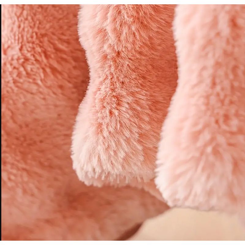 GENERICO - Protector funda de sofá 1-2-3 suave tipo piel de conejo de lujo Rosado