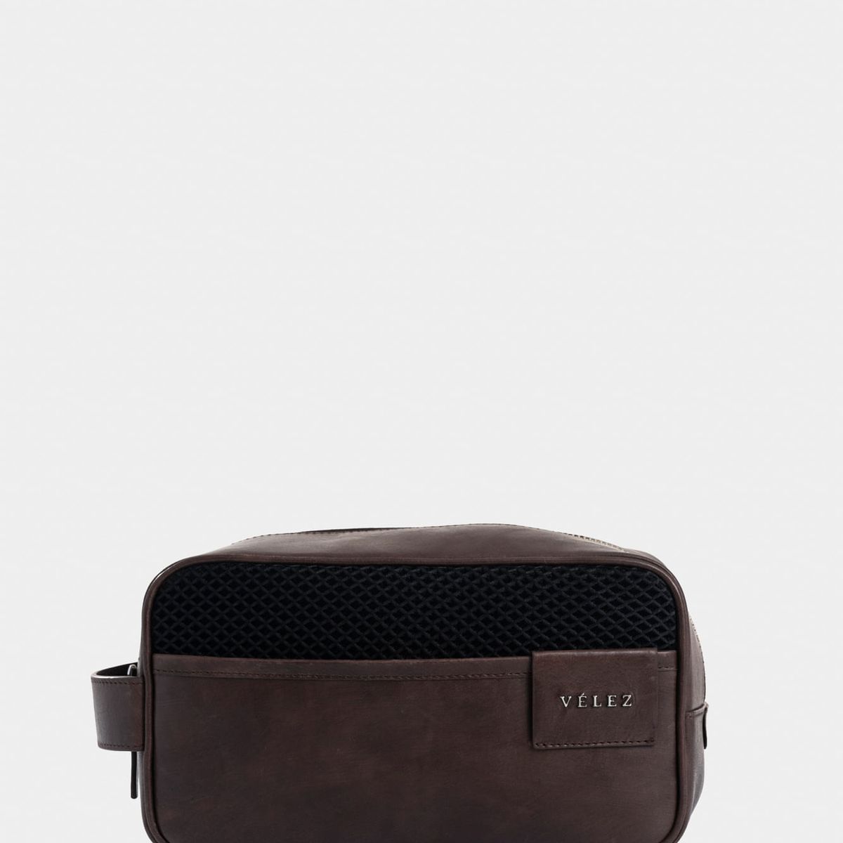 VELEZ - Vélez Organizador De Viaje Cuero Para Hombre Efecto Café