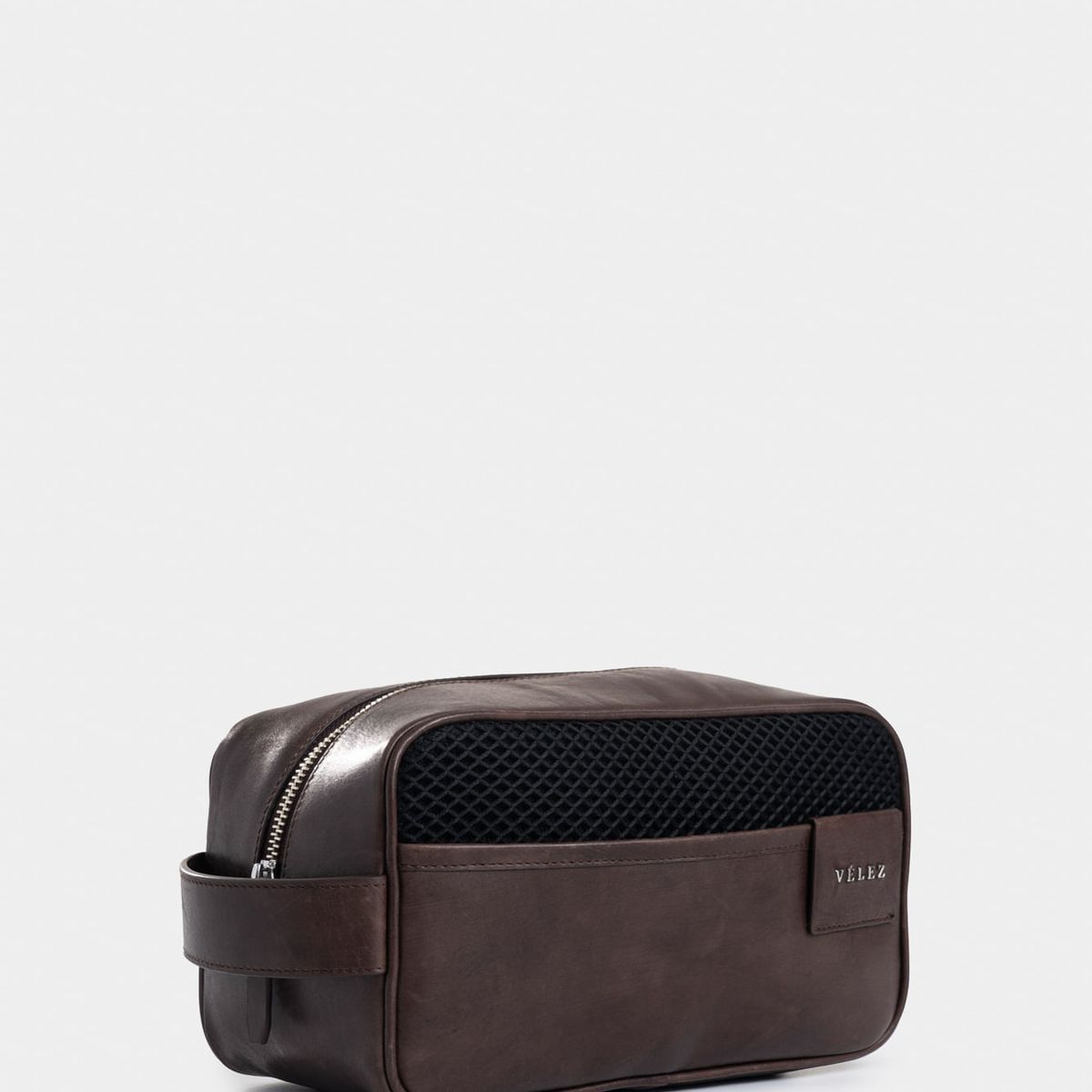 VELEZ - Vélez Organizador De Viaje Cuero Para Hombre Efecto Café