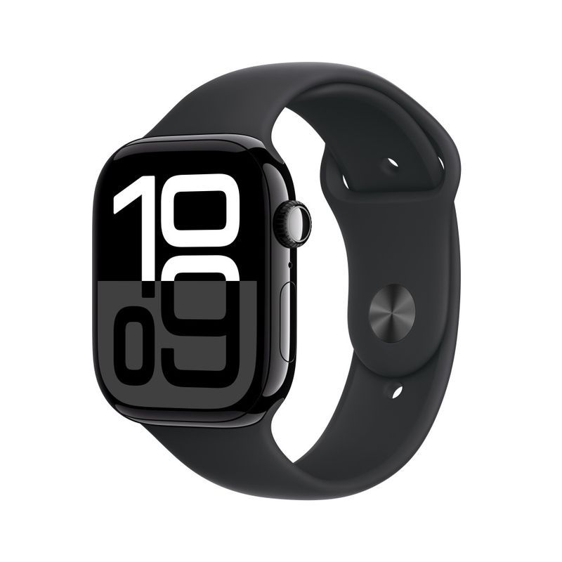 APPLE - Apple Watch Series 10 42mm Sport Band - Black