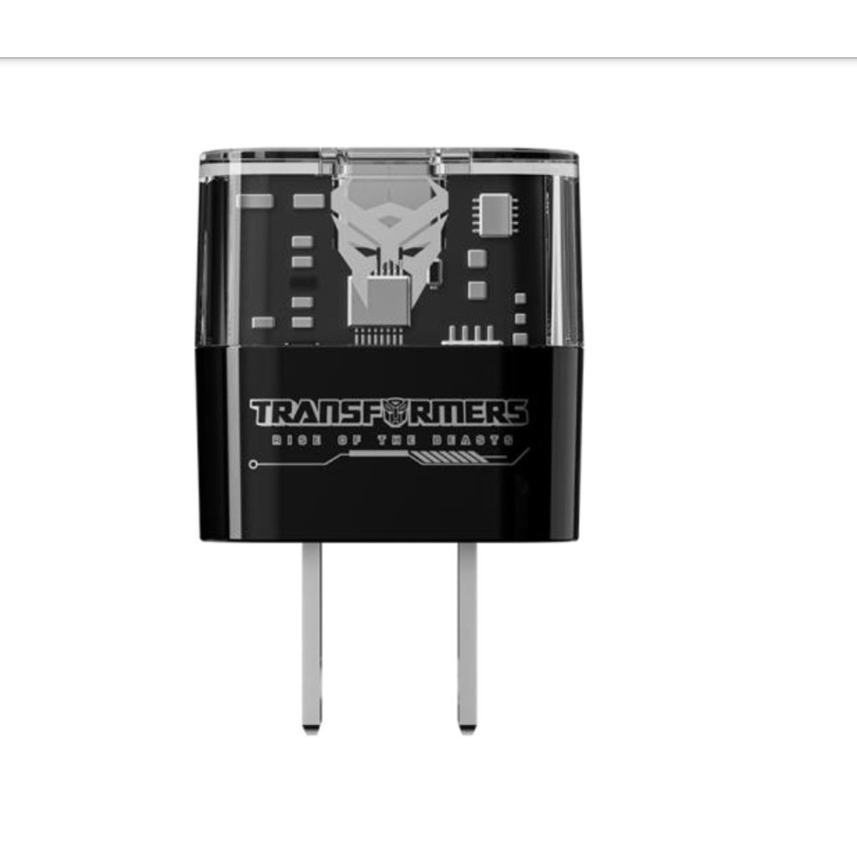 TRANSFORMERS - Adaptador Transformers 20W puerto USB y C  Android y iPhone- NEGRO