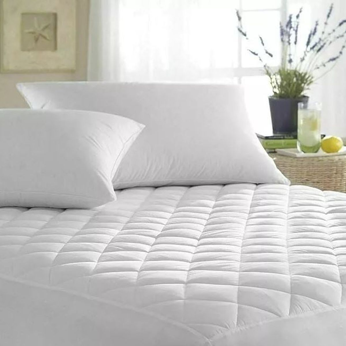 CASATEX - Protector De Colchón Impermeable Acolchado 3000 Hilos