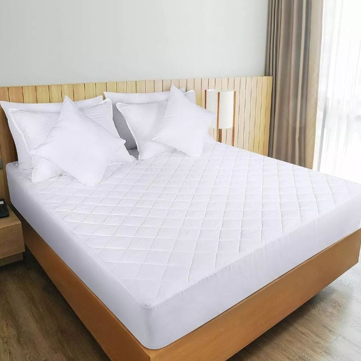 CASATEX - Protector De Colchón Impermeable Acolchado 3000 Hilos