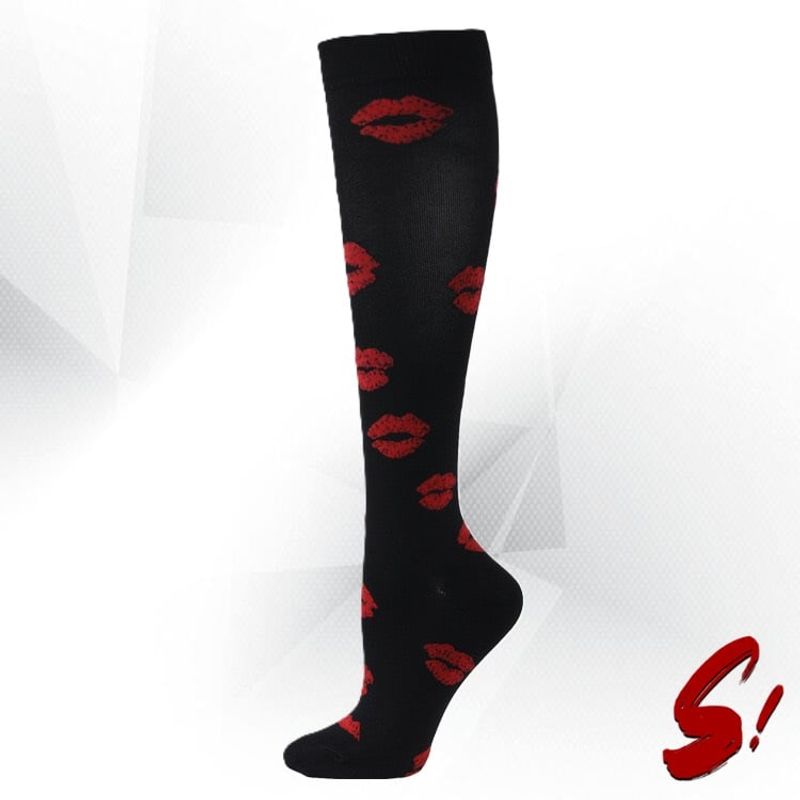 GENERICO - Medias de Compresión 20-30mmhg anti varices - Negra Besos