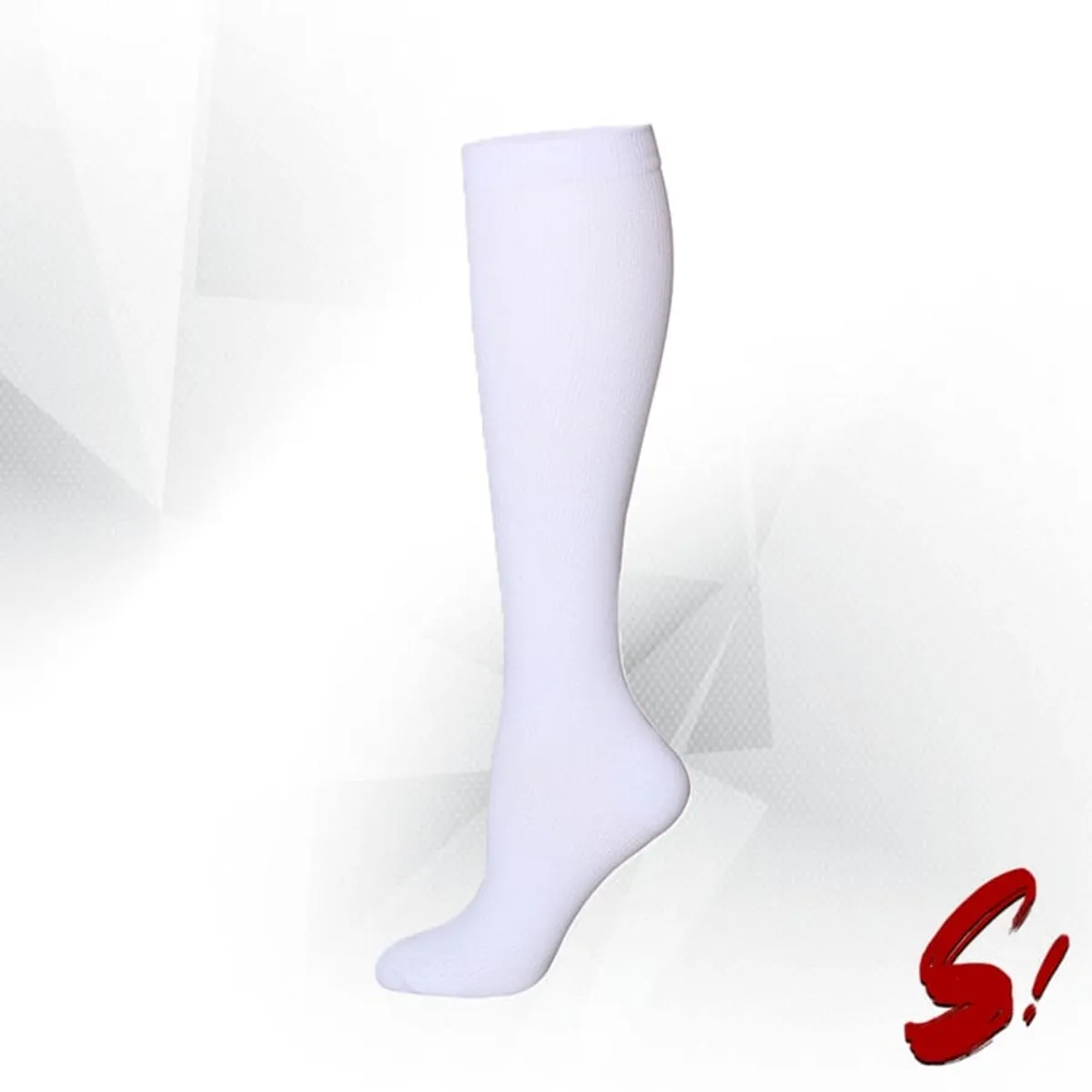 GENERICO - Medias de Compresión 20-30mmhg Entero Blanco anti varices