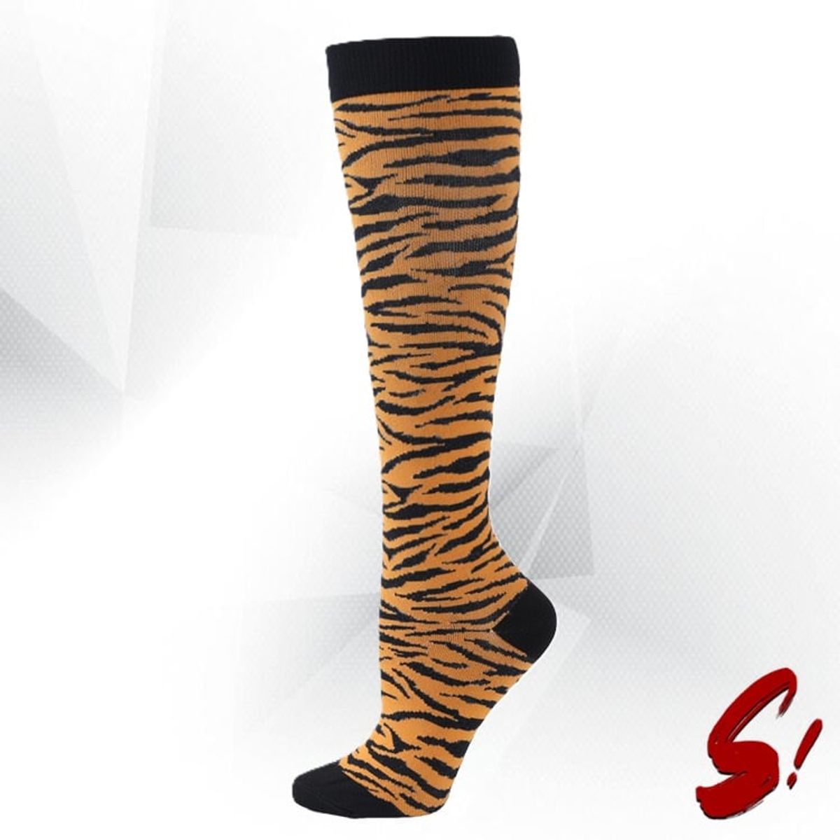 GENERICO - Medias de Compresión 20-30mmhg anti varices - Cebra Mostaza