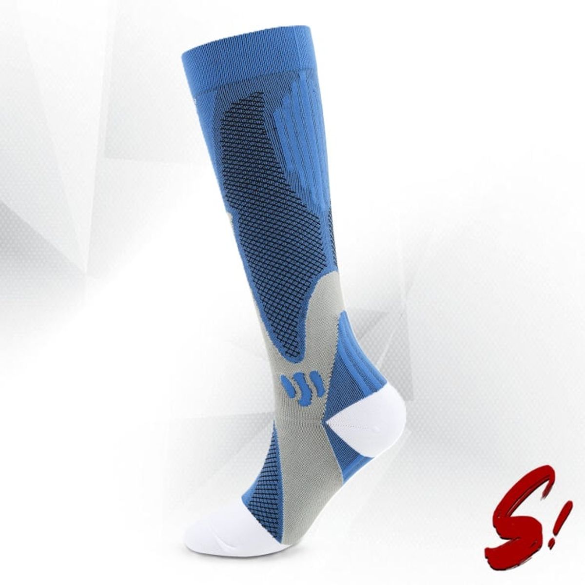 GENERICO - Medias de Compresión 20-30mmhg anti varices - Azul Deportiva