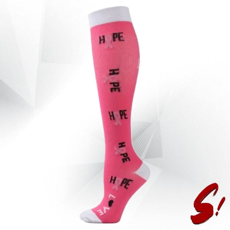 GENERICO - Medias de Compresión 20-30mmhg anti varices - Lazos Rosa