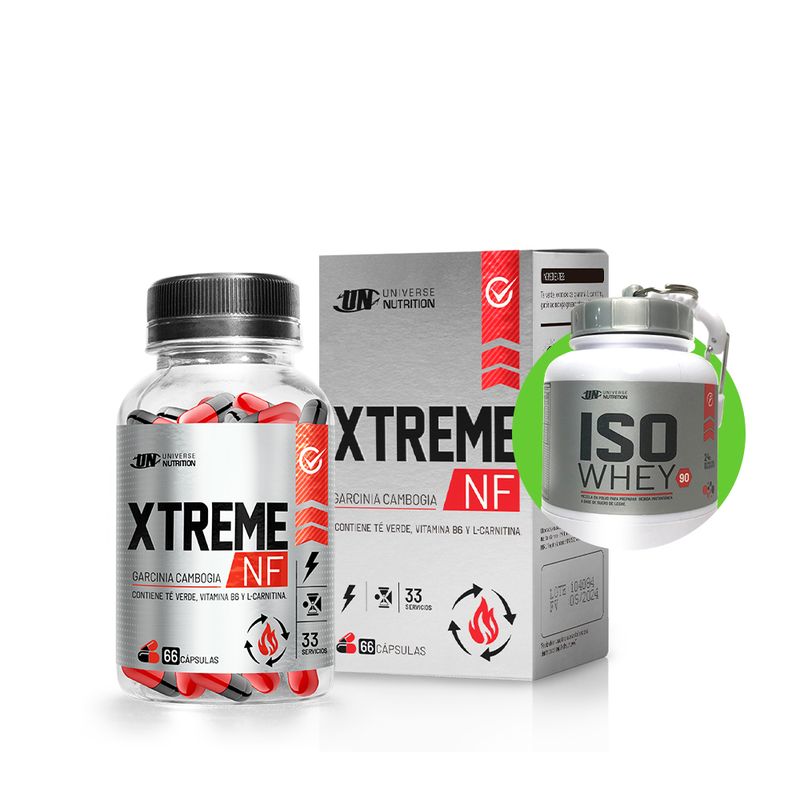 UNIVERSE NUTRITION - XTREME NF 66 Cápsulas Termogénico UN + Regalos
