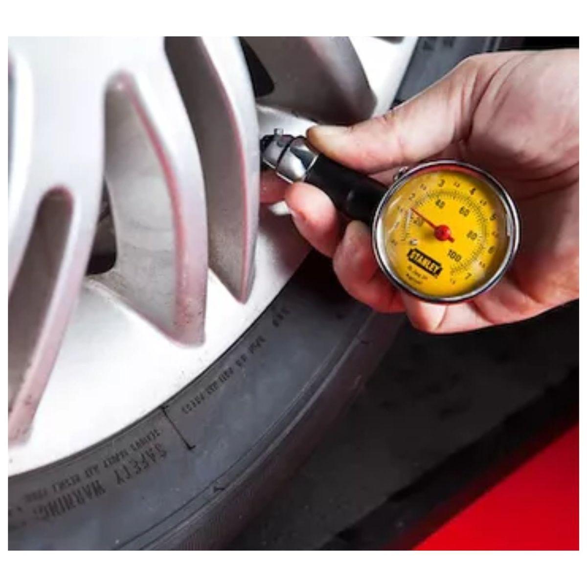 STANLEY - Medidor de aire manómetro calibrador para neumaticos Racing