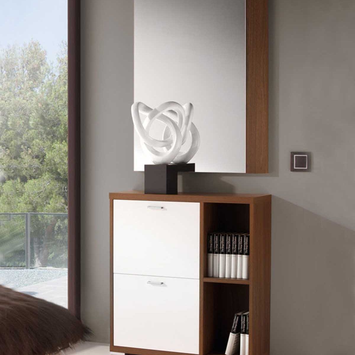 TU MESITA - Mueble Recibidor Blanco Nessio 80cm TU MESITA