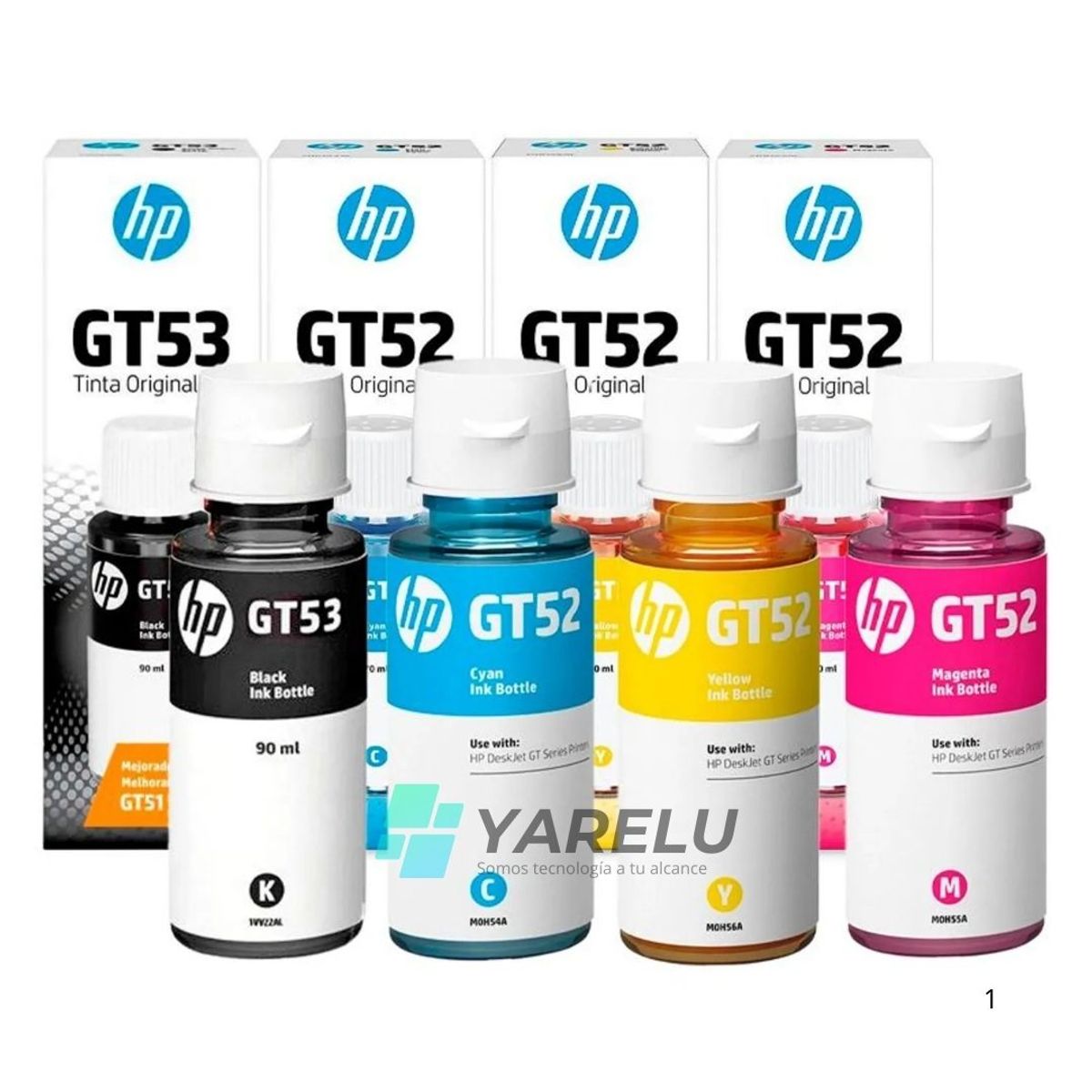 HP - KIT DE 4 TINTAS HP GT53 (GT51) / GT52