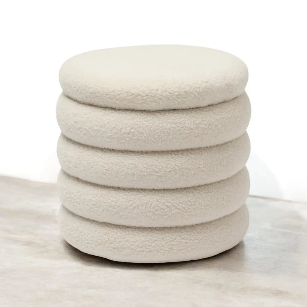 GENERICO - Pouf Estilo Nordico 5 niveles con tapa - PREMIUM