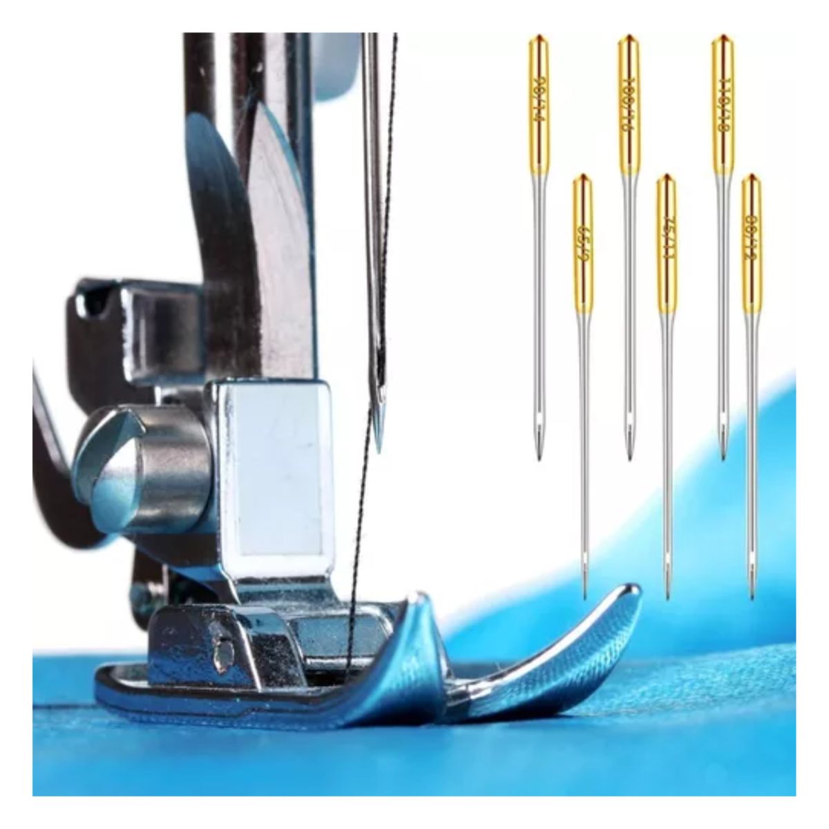 SINGER - 50 Agujas Singer Para Máquina De Coser Domestica Familiar