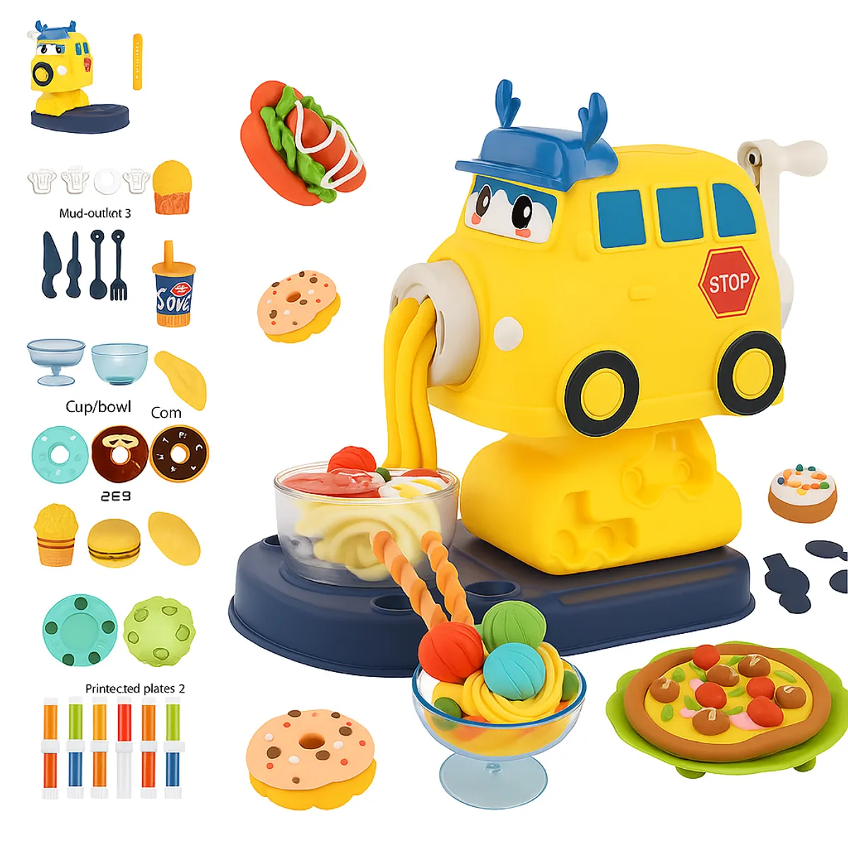 GENERICO - DIY masas y Plastilinas Crear y diseñar variedad de colores