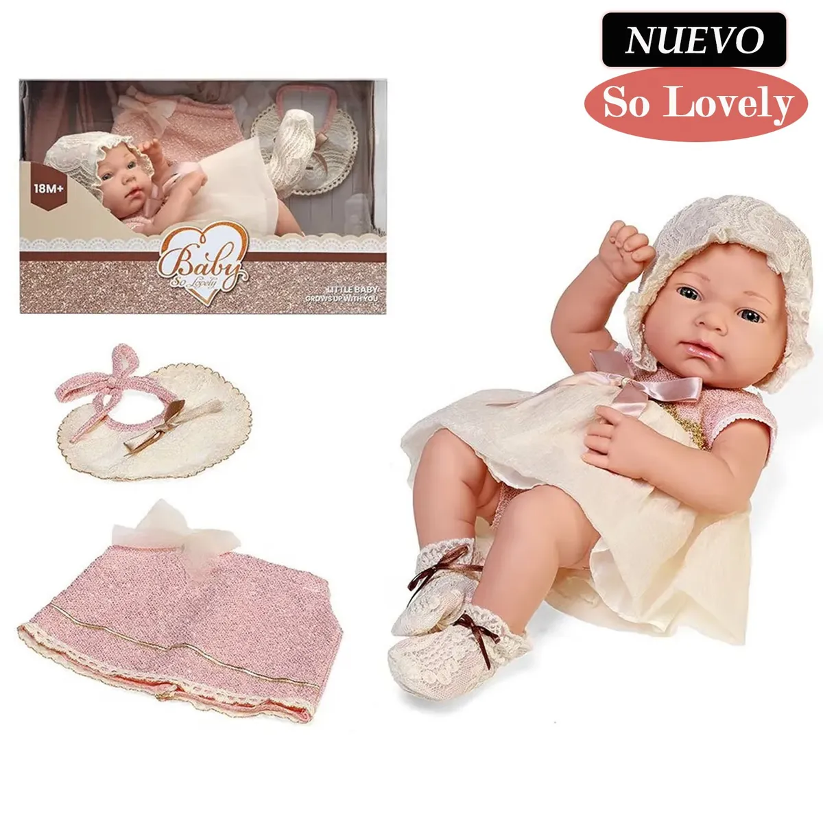 GENERICO - Muñeca bebé Real So Lovely 203-12