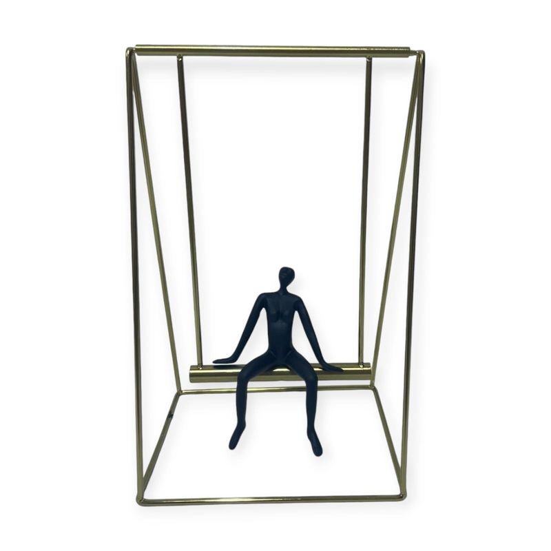 GENERICO - Escultura Pensador en Columpio