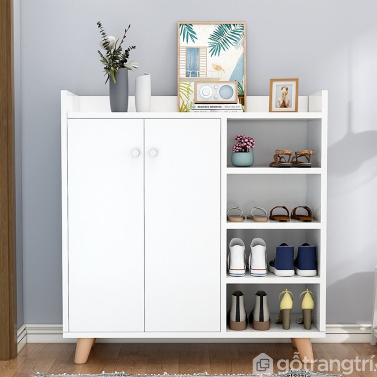 TU MESITA - Zapatera Vintage Abel Blanco TU MESITA