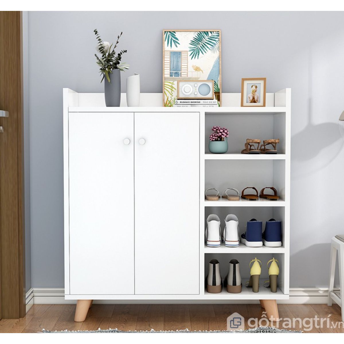 TU MESITA - Zapatera Vintage Abel Blanco TU MESITA