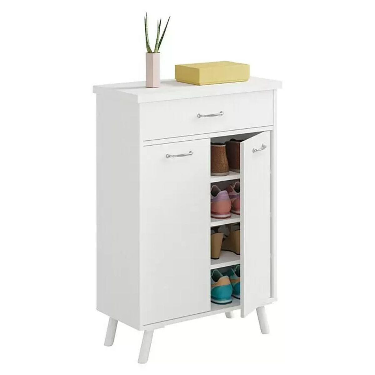 TU MESITA - Zapatera Recibidor Alejandrina color Blanco TU MESITA