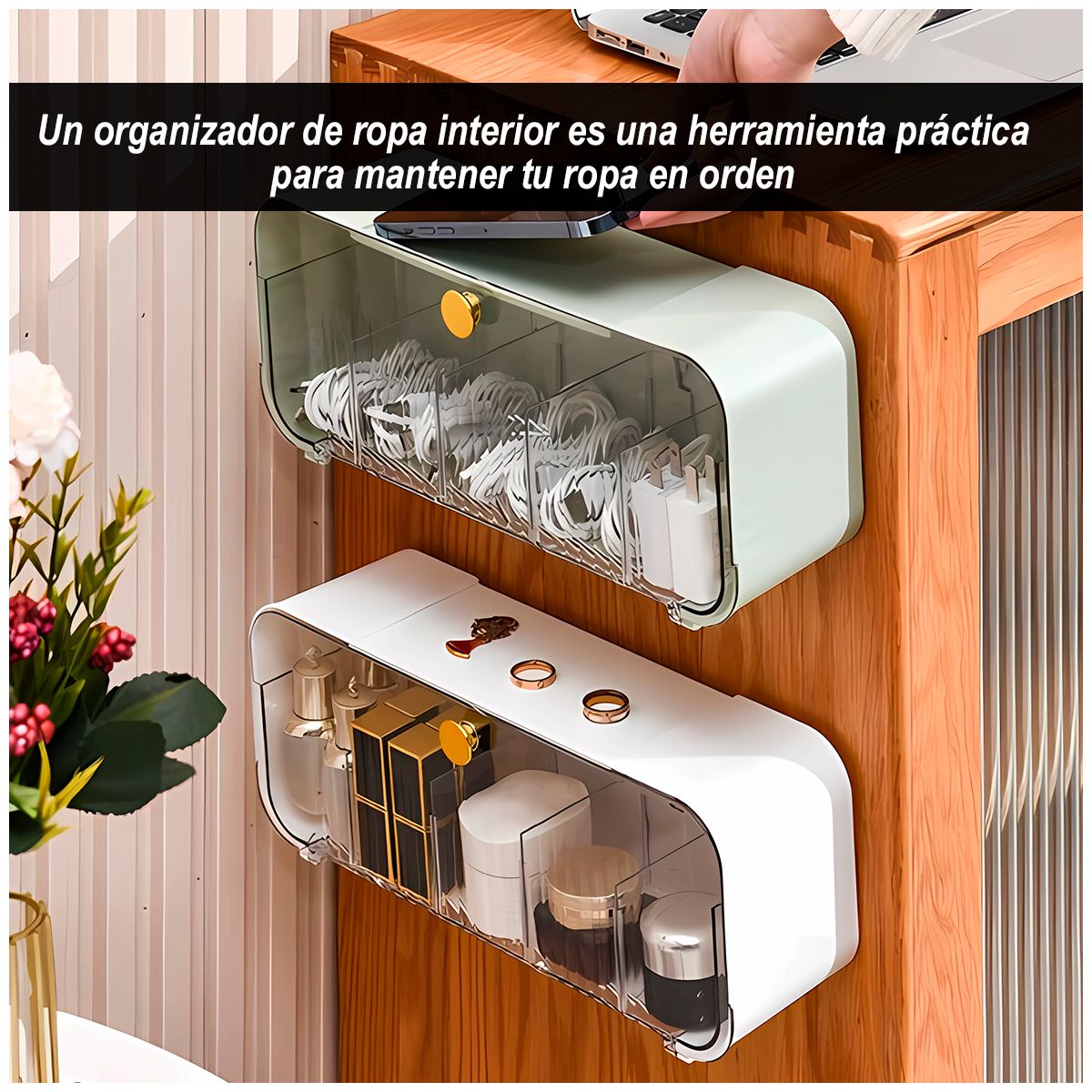 GENERICO - Organizador de ropa interior Blanco
