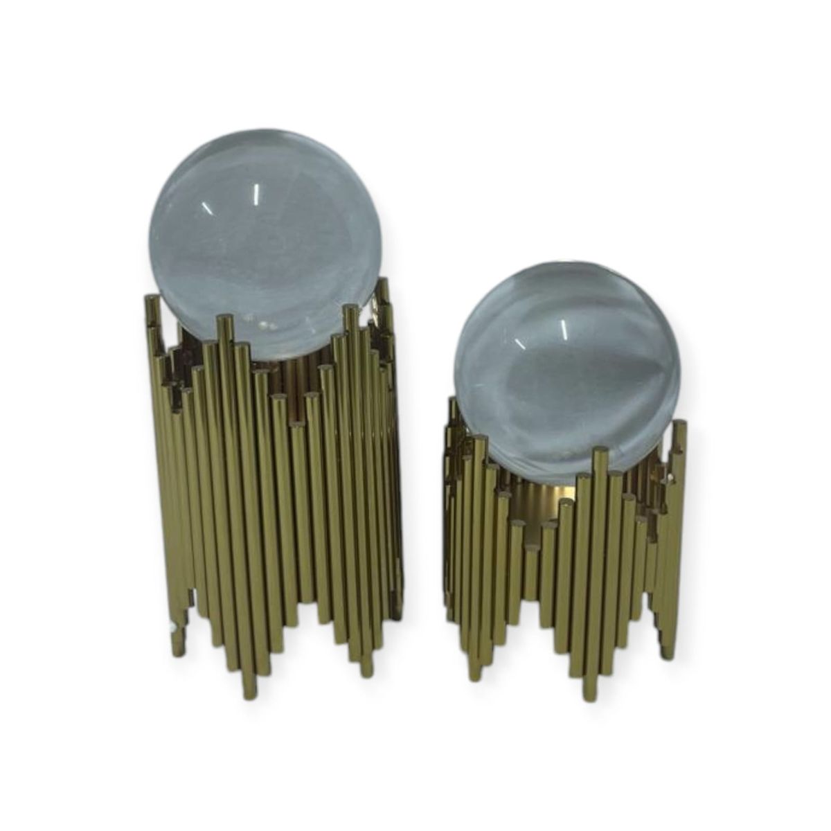 GENERICO - Escultura Dúo Esferas con Base