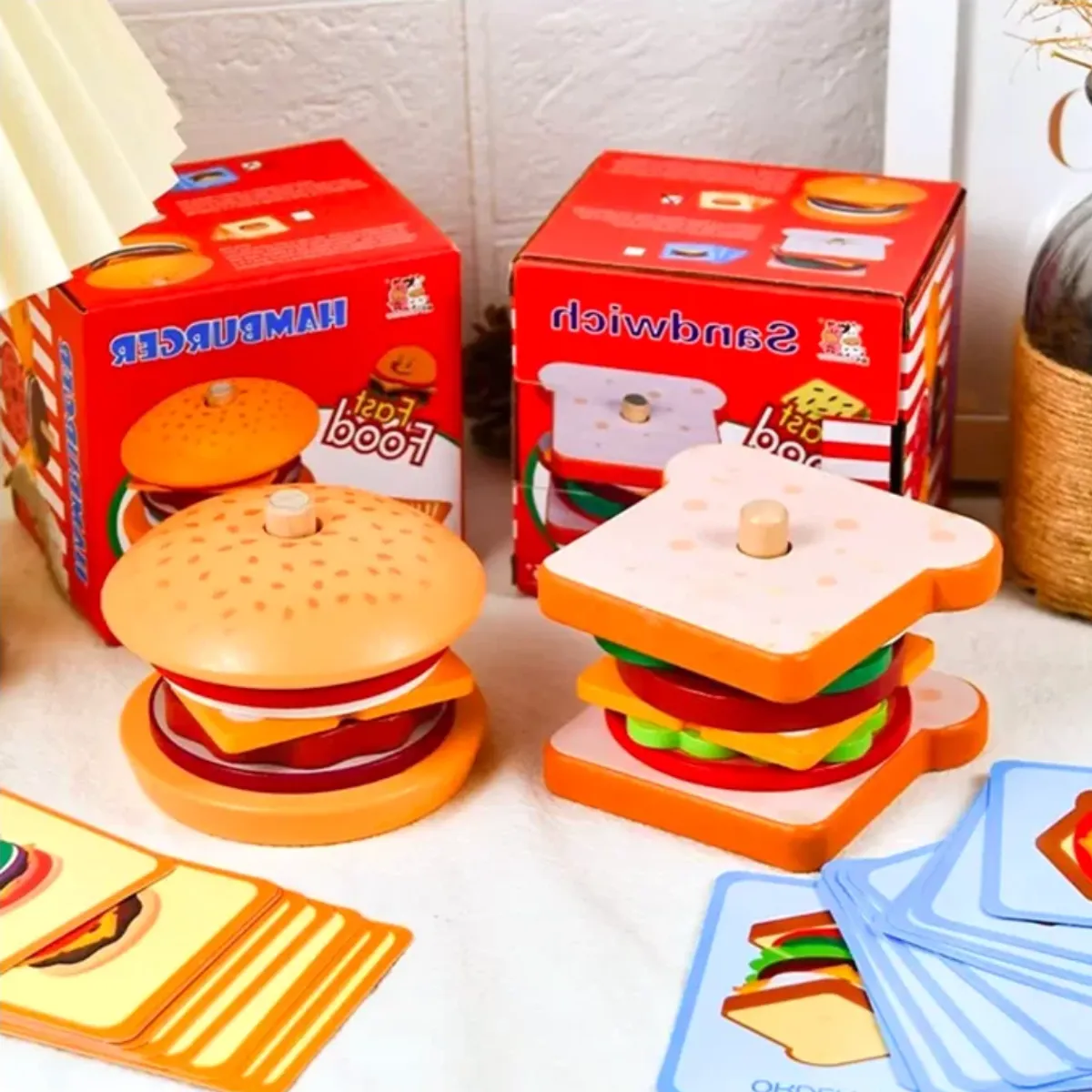 GENERICO - Juguete Plantado de Hamburguesa - Juguete DIdáctico