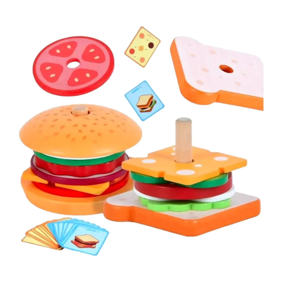 GENERICO - Juguete Plantado de Hamburguesa - Juguete DIdáctico