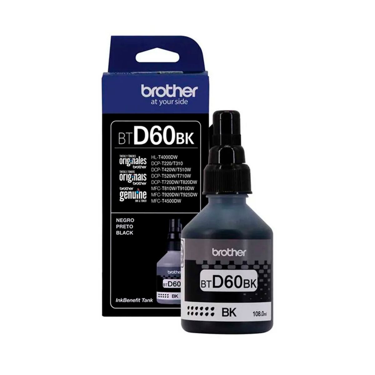 BROTHER - TINTA BROTHER BTD60BK NEGRO 6500 PAG DCP T310 PN BTD-60BK