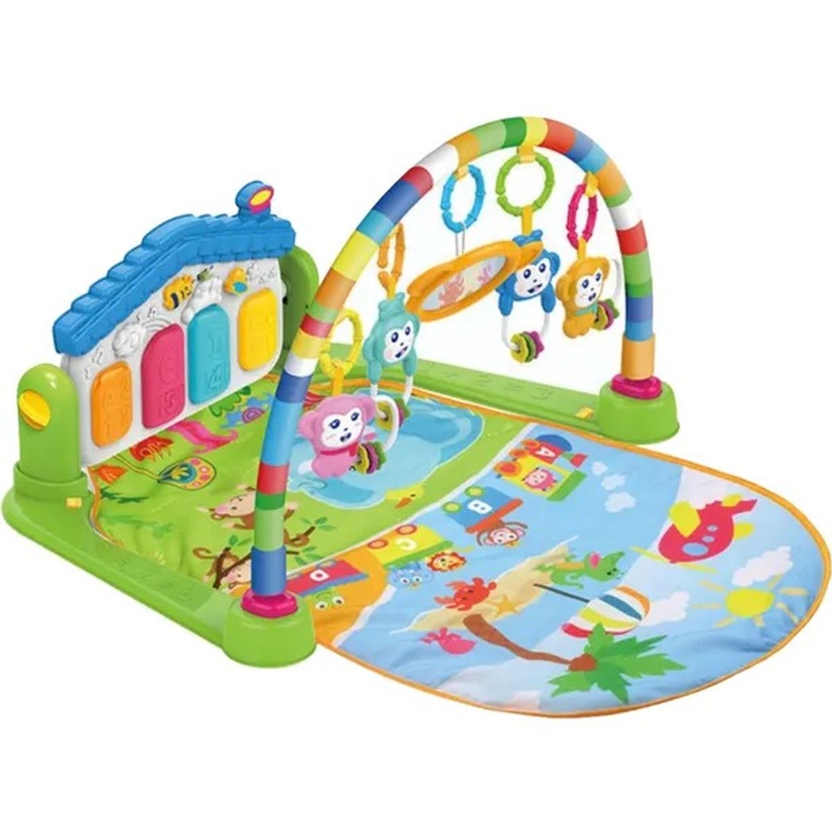 HUANGER - Gimnasio Verde con Sonido y Luces