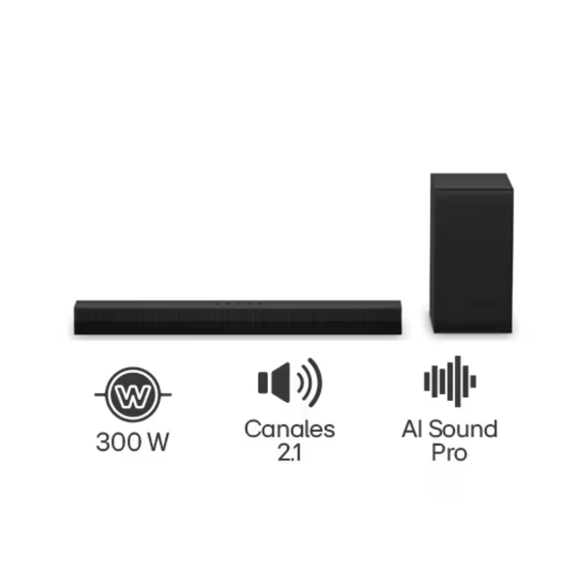 LG - Lg Soundbar S40T 300w Bluetooth Ai Sound Pro 2024