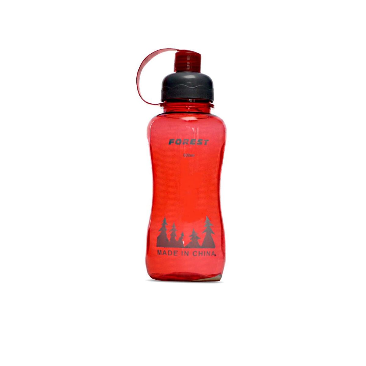 GENERICO - botella de agua deportiva para fitness gimnasio y al aire rojo