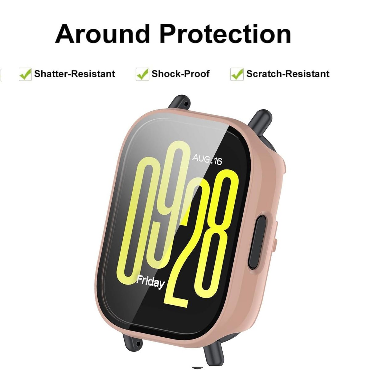 GENERICO - Bumper para Redmi Watch 5 Lite - Rosado