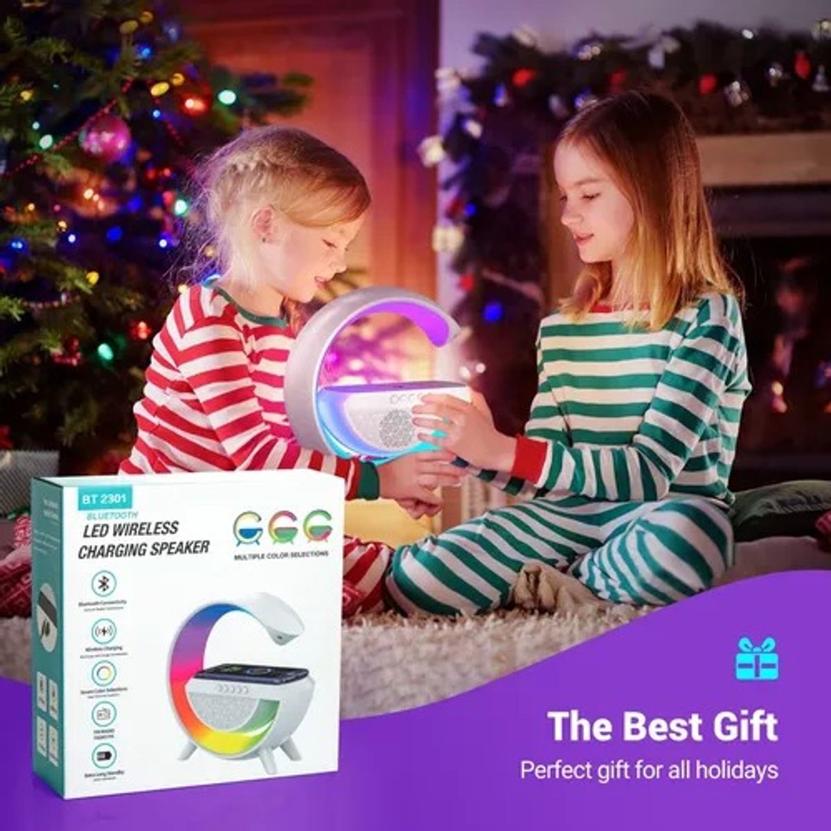 GENERICO - PARLANTE G CON  BLUETOOTH  LUZ RGB