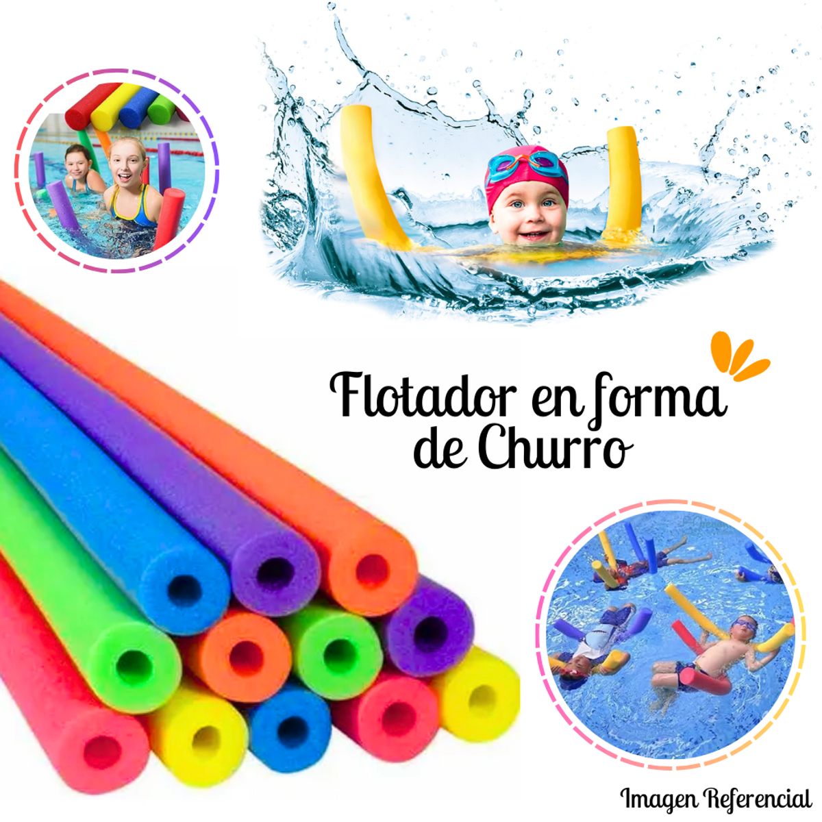 GENERICO - Flotador Churro De Piscina