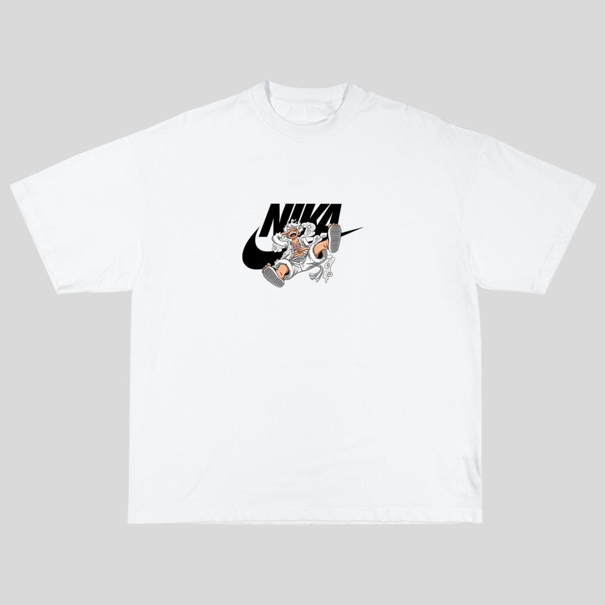 GENERICO - Polo Anime One Piece - Nika color Blanco