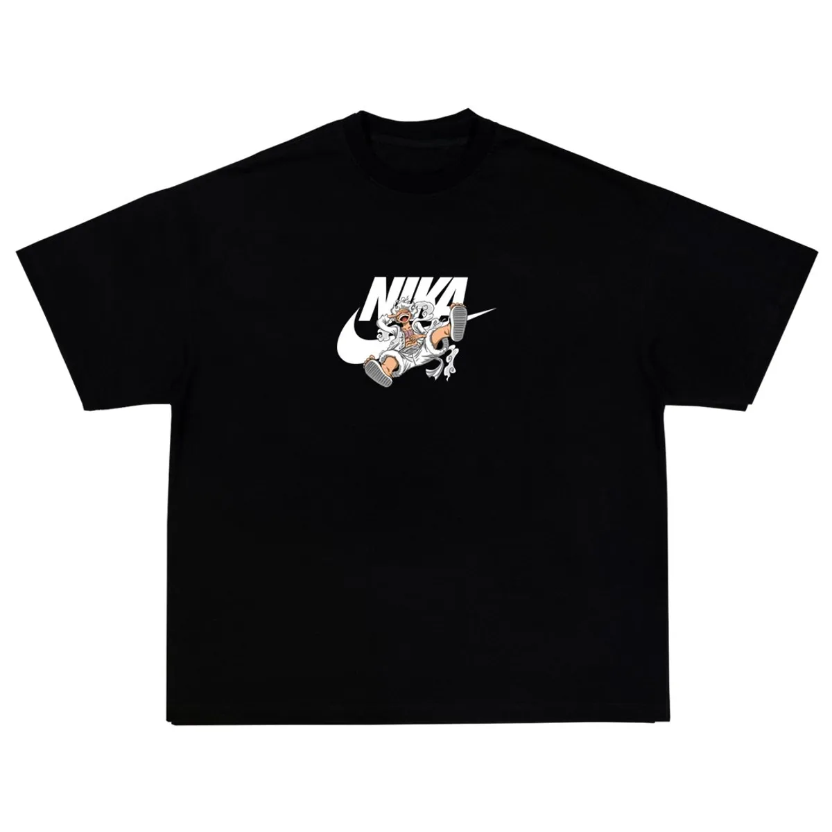 GENERICO - Polo Anime One Piece - Nika color Negro