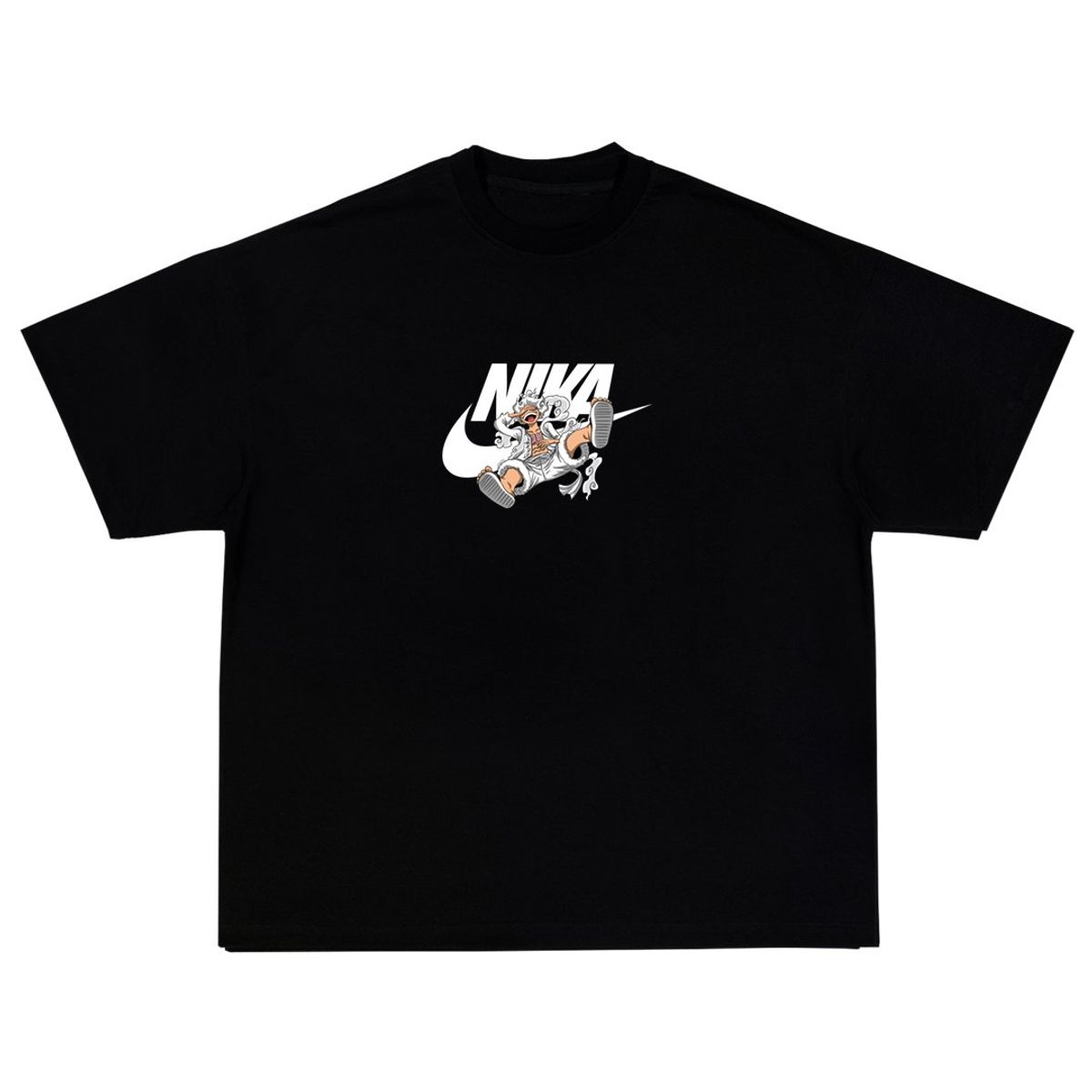 GENERICO - Polo Anime One Piece - Nika color Negro