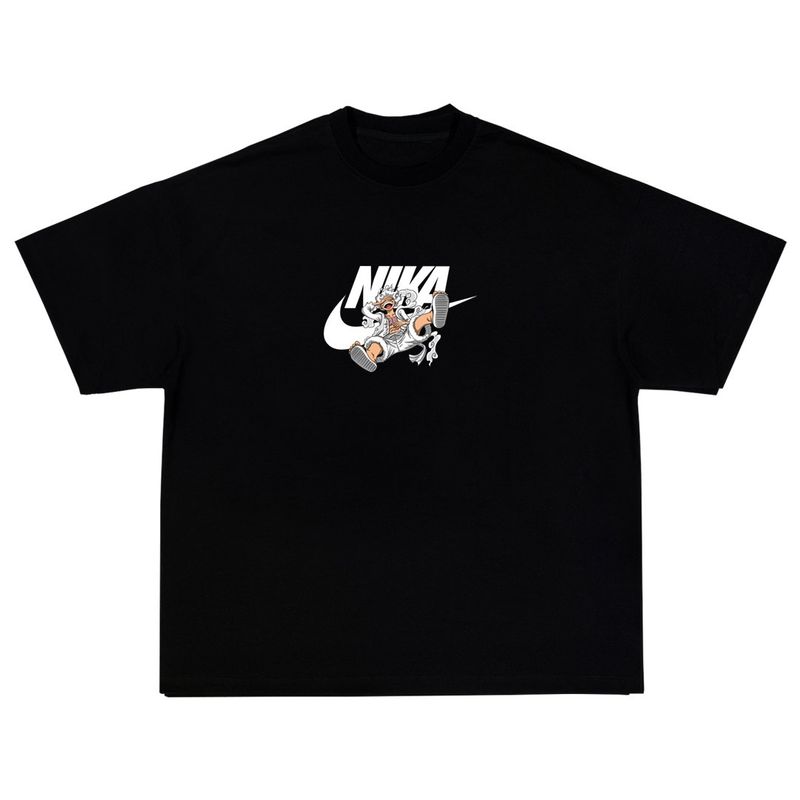 GENERICO - Polo Anime One Piece - Nika color Negro