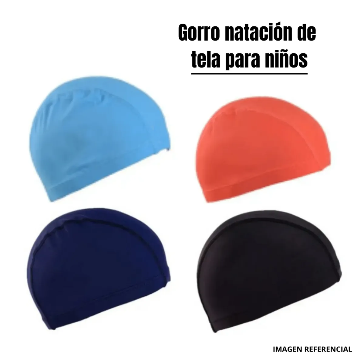 GENERICO - Gorro de Natacion para Niños de Tela - NZ