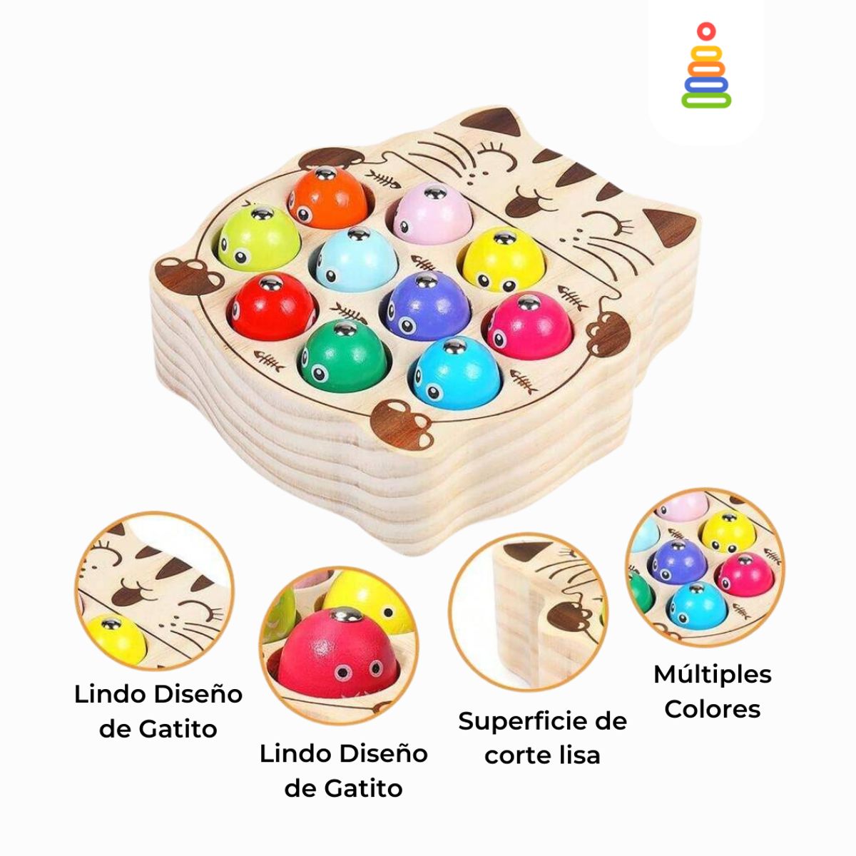 GENERICO - Gatito Pesca Imantado