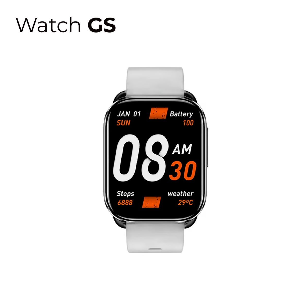 QCY - QCY Watch GS Reloj Inteligente Recibe Llamadas IPX8 Hasta 10 días - GR