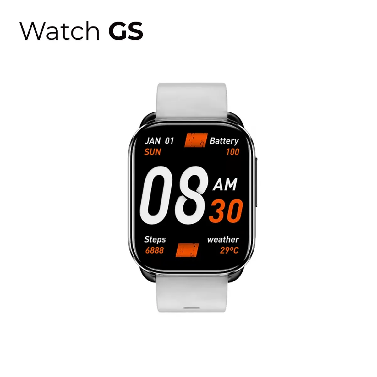 QCY - QCY Watch GS Reloj Inteligente Recibe Llamadas IPX8 Hasta 10 días - GR
