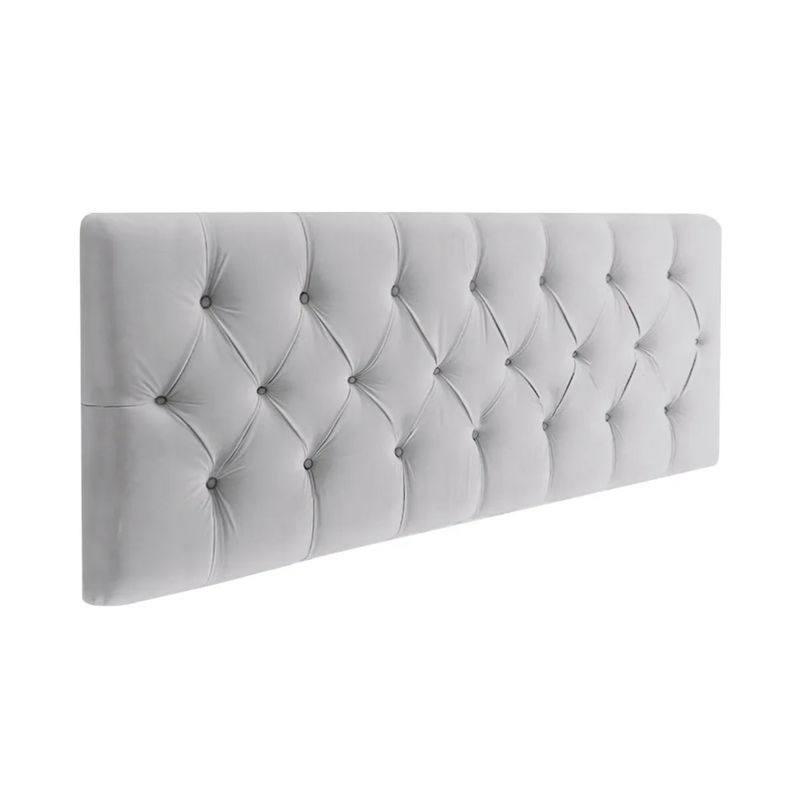 MAVISAC - Cabecera Arsenal Mavisac Plaza Queen Color Plata -Tela