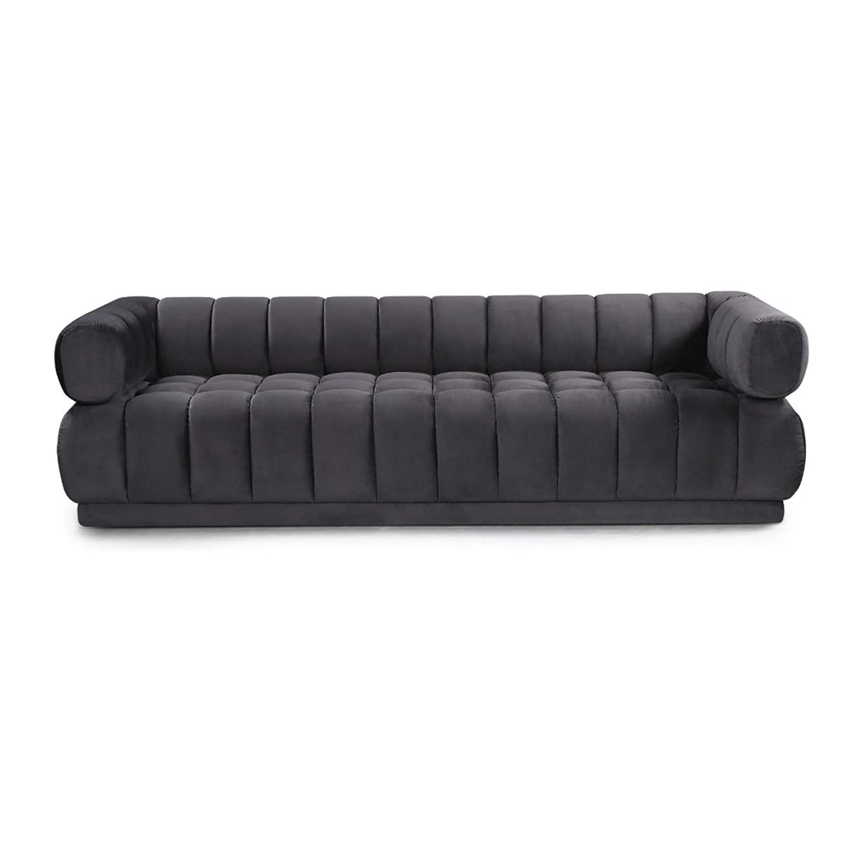 CENTRAL DECCO - SOFA 4 CUERPOS ARENE GRIS OSCURO