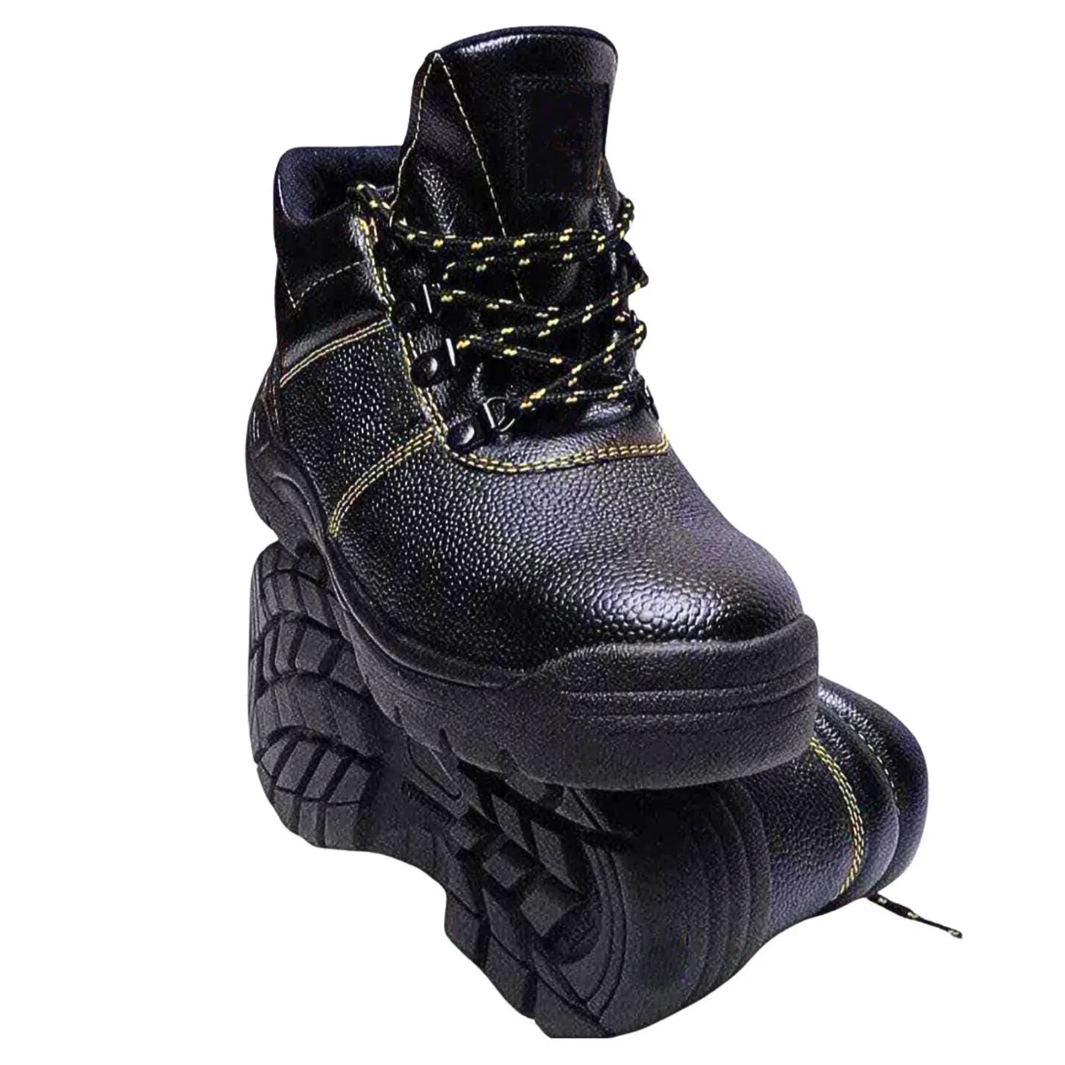 GENERICO - Zapatos de seguridad industrial punta acero 100% cuero