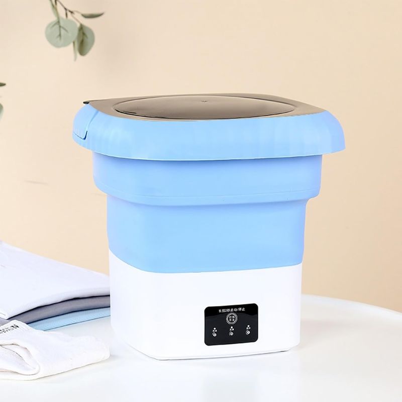 GENERICO - MINI LAVADORA PLEGABLE CENTRIFUGADO