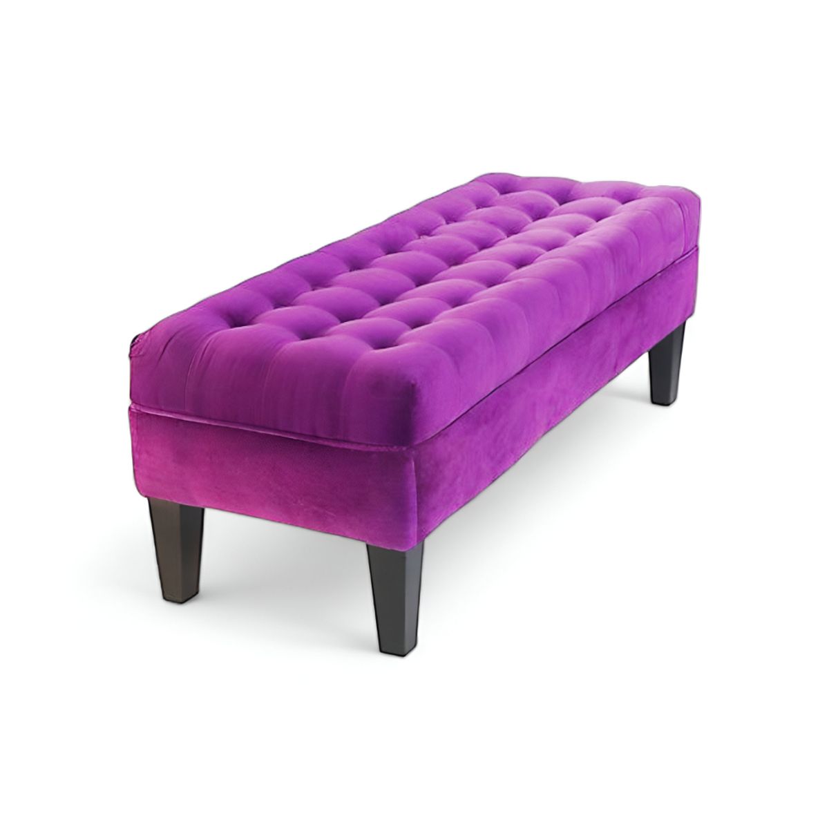 HOGAR & SPACIOS - HYS BANQUETA GRIZELL CAPITONE VIOLETA