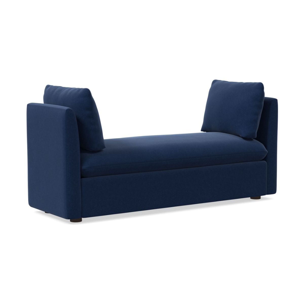 HOGAR & SPACIOS - HYS BANQUETA VITTO CAPITONE AZUL ACERO